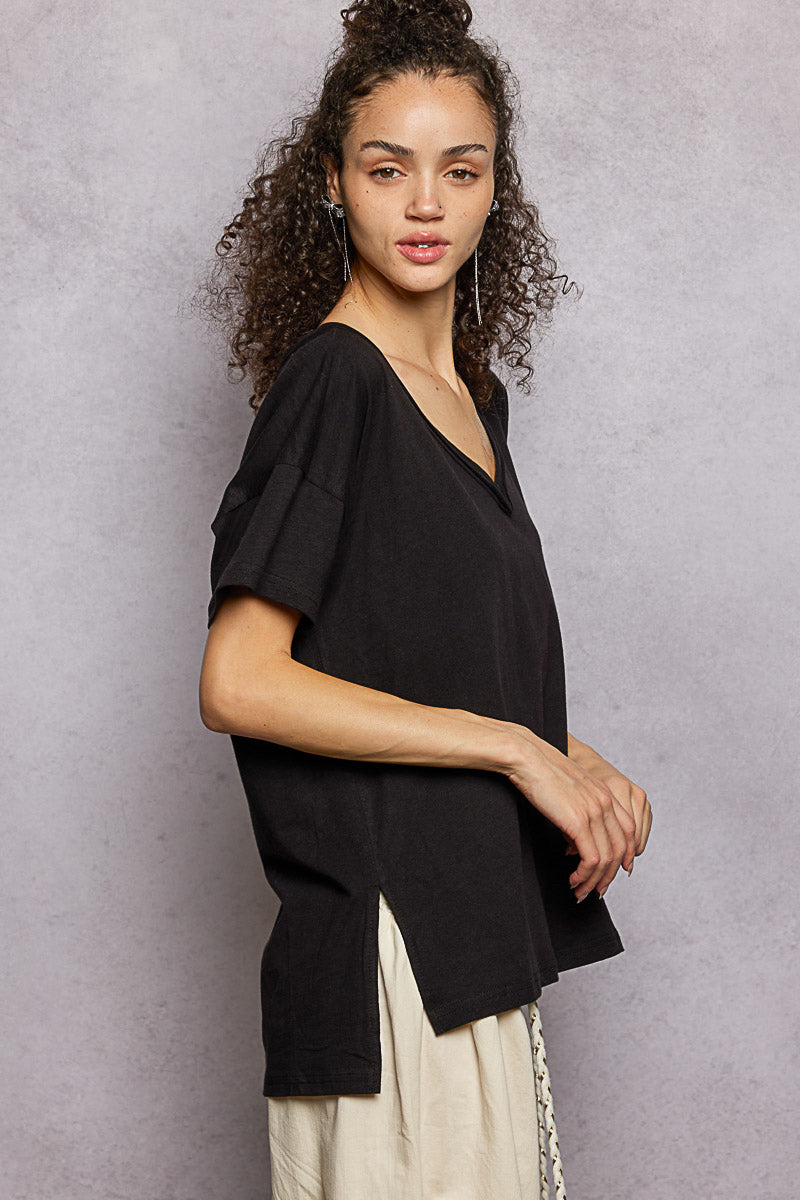 New POL Black Size S Short Sleeve Tee