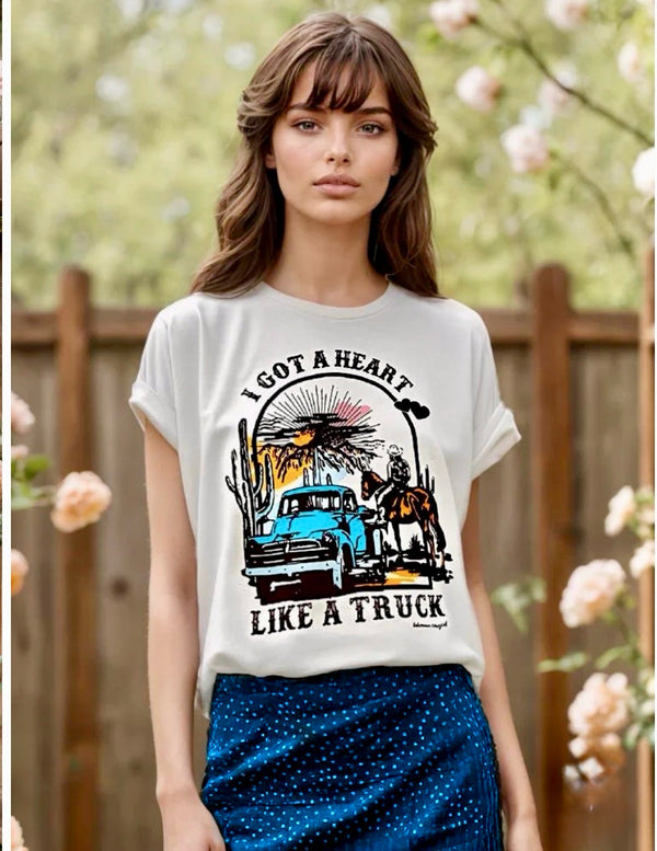 New BOHEMIAN COWGIRL White Size S Short Sleeve Tee