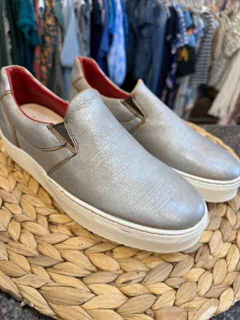 Pre-owned BED STU Silver Blend Tan Size 6.5 Designer Shoe