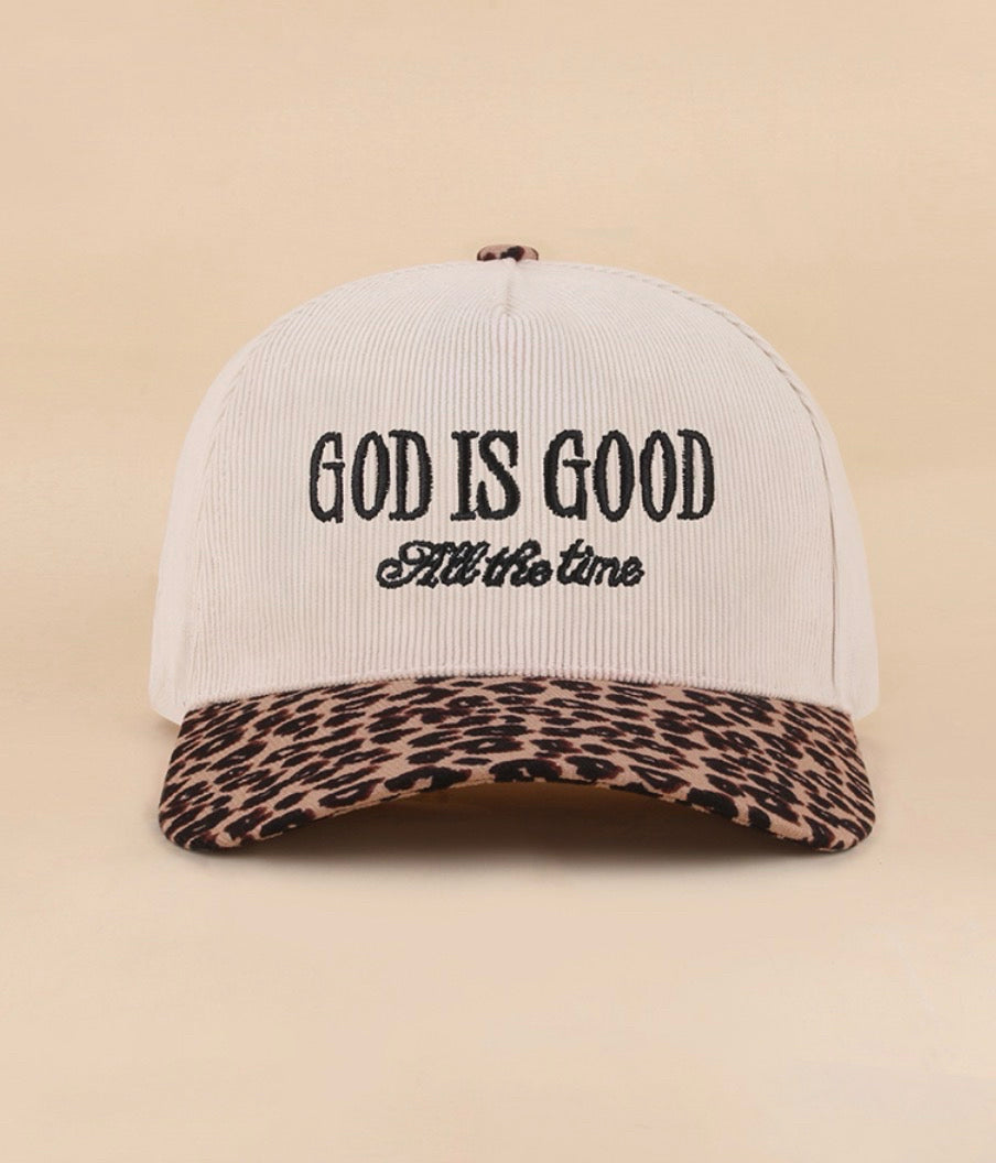 New Zenana Leopard Cream Cap