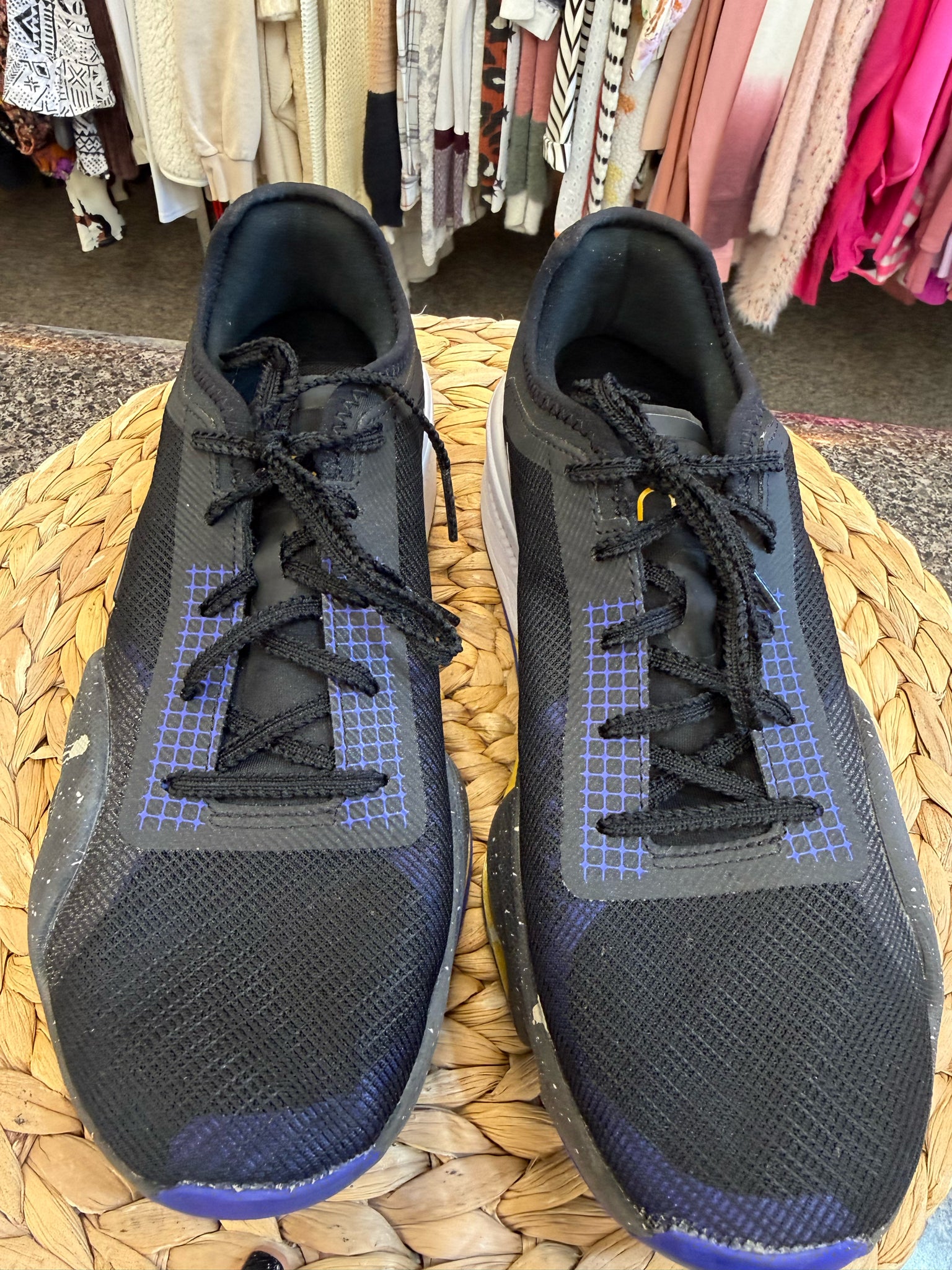 Pre-owned NIKE Black Royal Blue Size 8 Sneaker