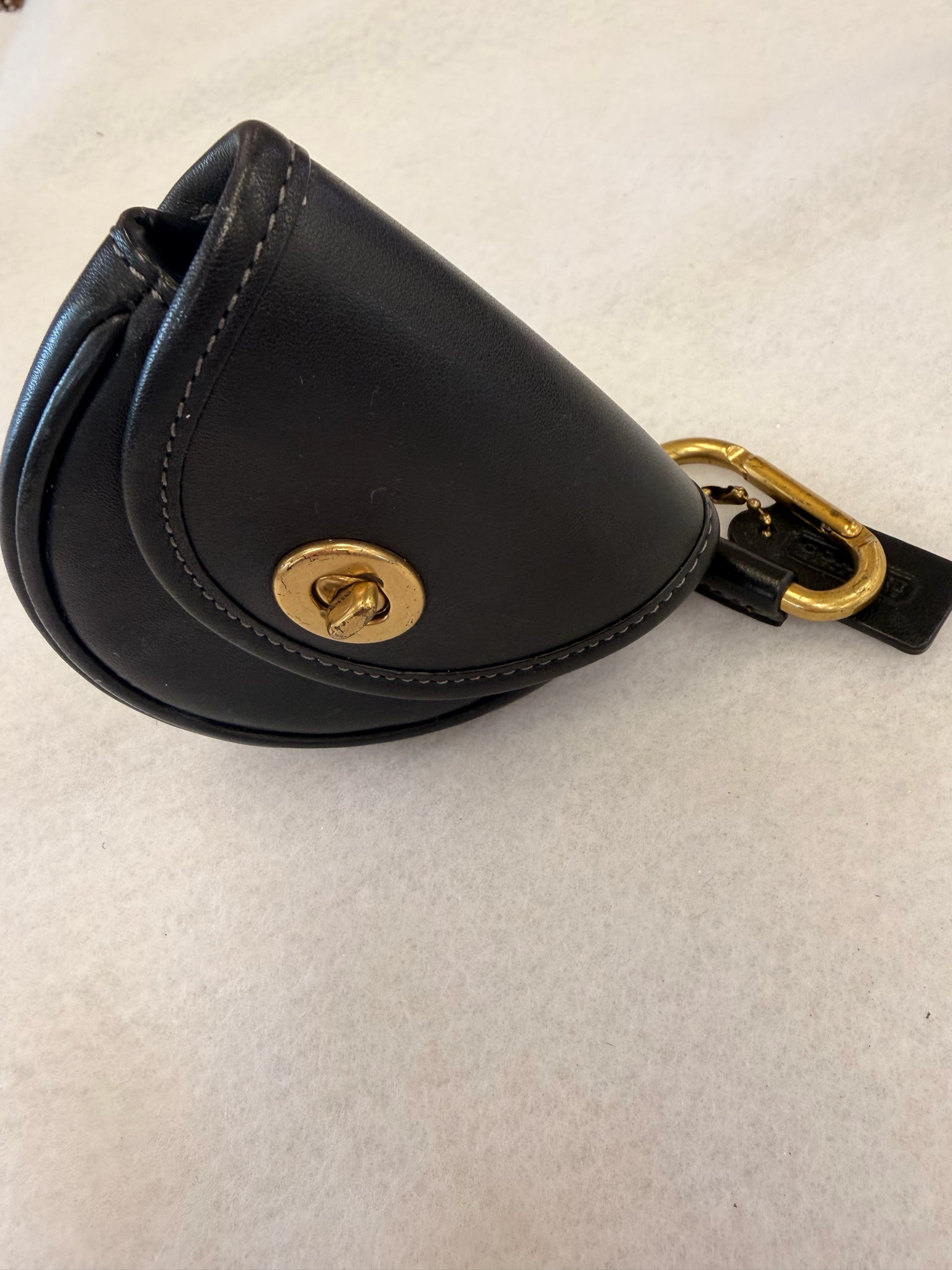 Pre-owned COACH Black Gold Designer Wallet