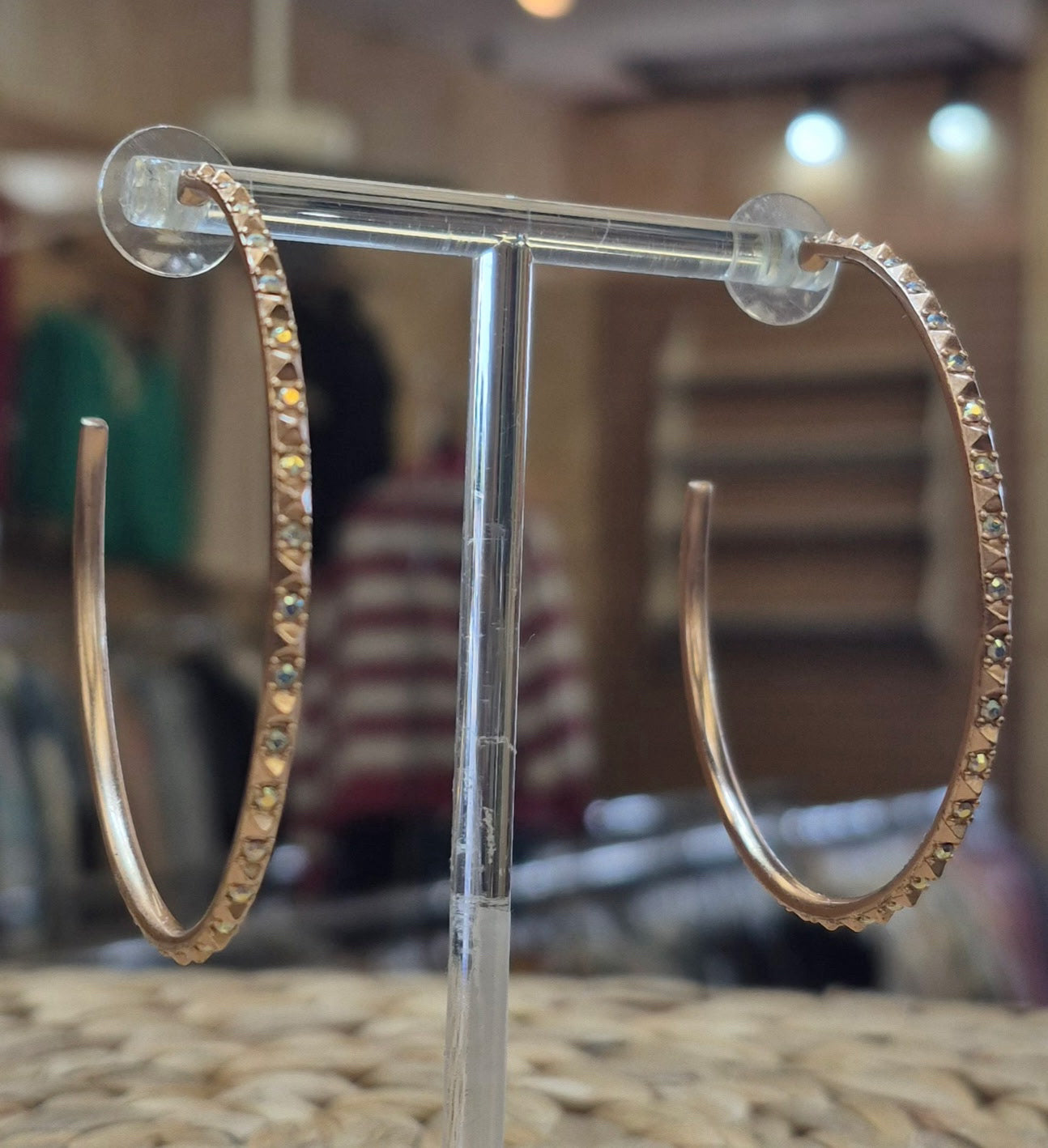 Pre-owned KENDRA SCOTT Rose gold Designer Earring