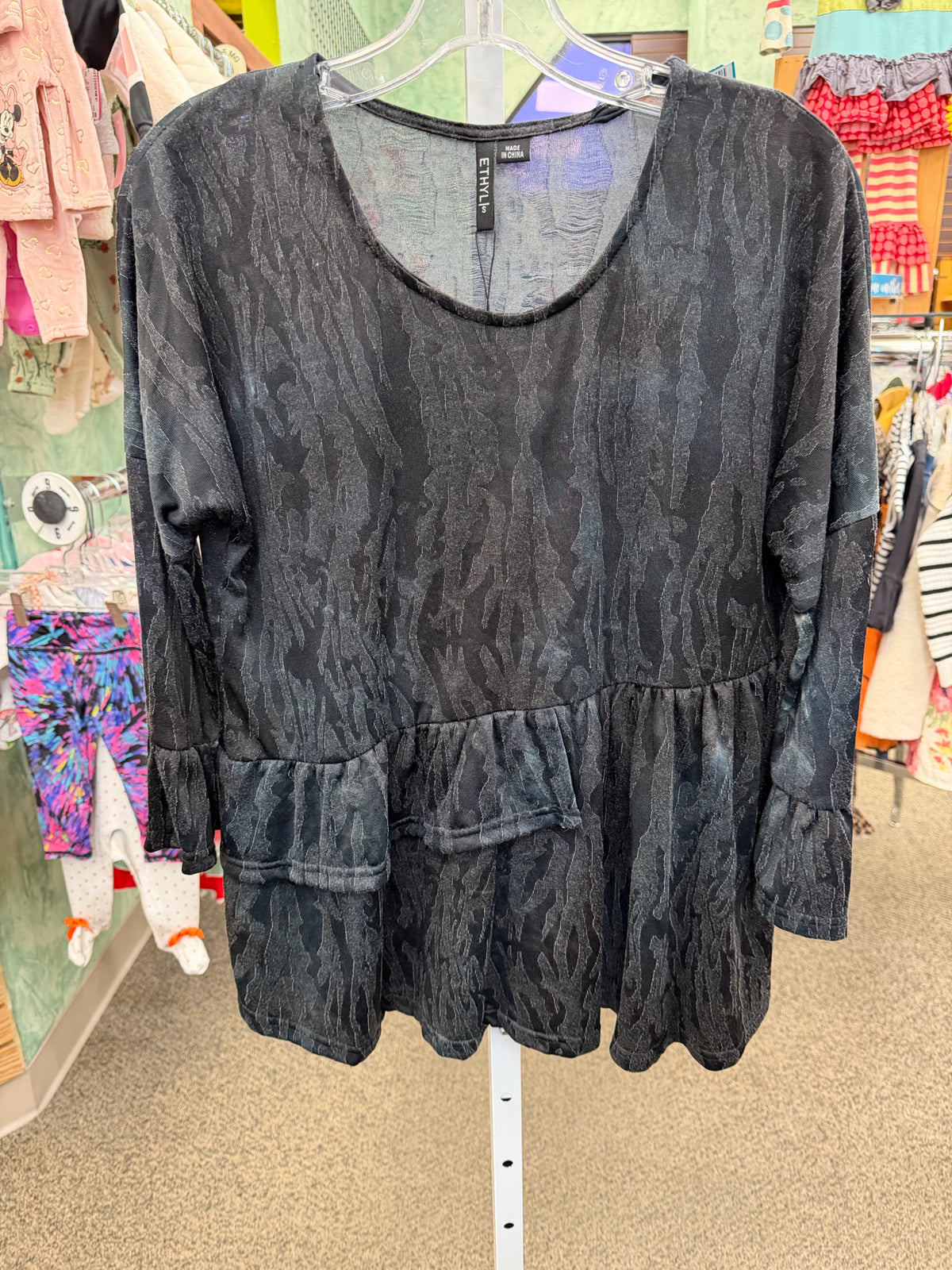 New with Tag ETHYL Black Size: S Quarter Sleeve Blouse