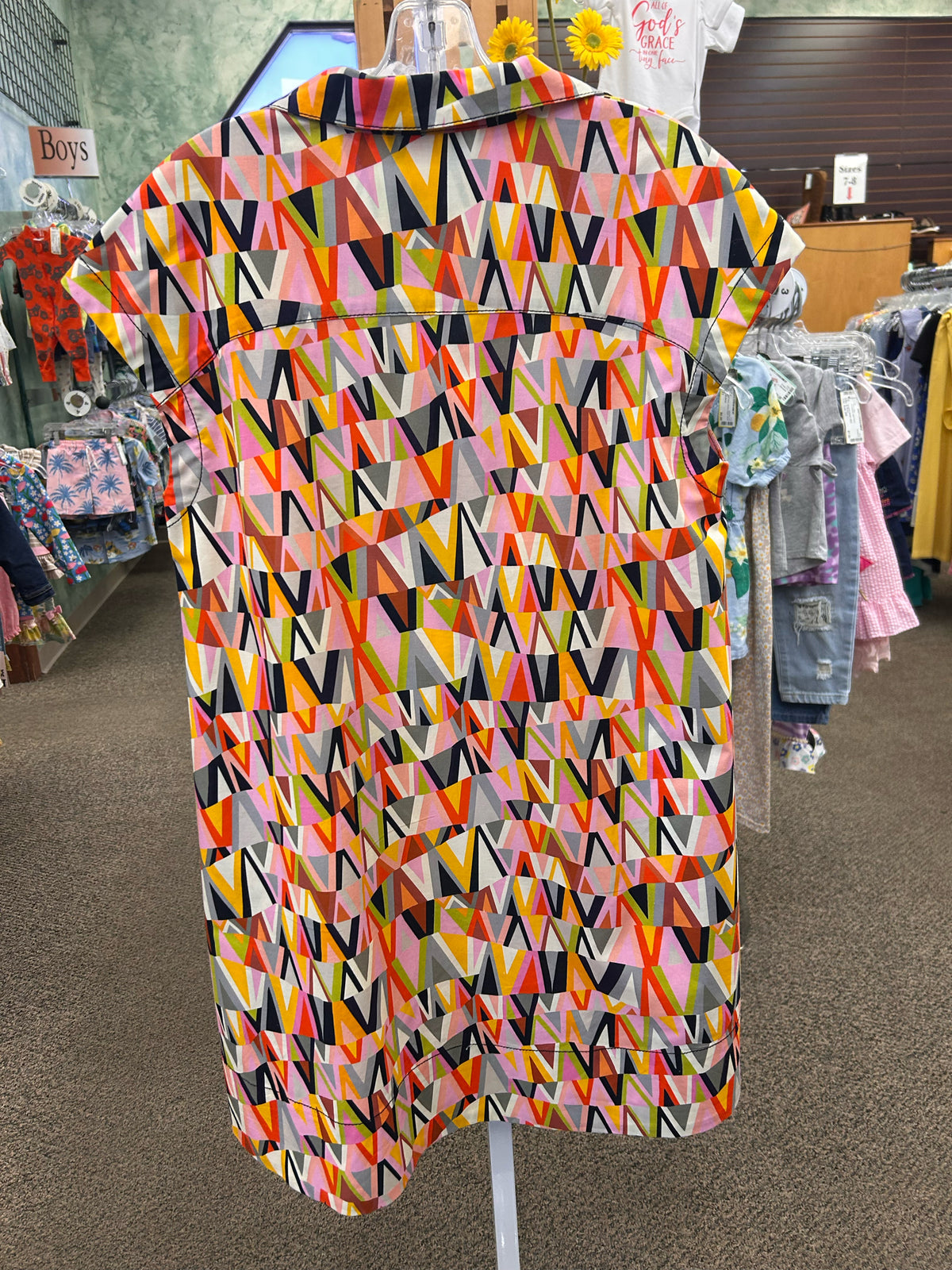 Pre-owned UNCLE FRANK Multi Color Off-white Size 6 Short Sleeve Dress