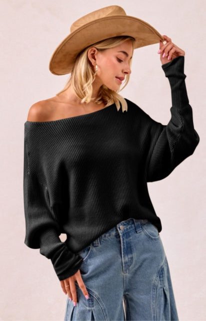 New BIBI Black Size S Long Sleeve Sweater