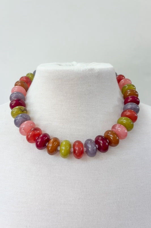 New with Tag DYLAN Pink Wine Necklace