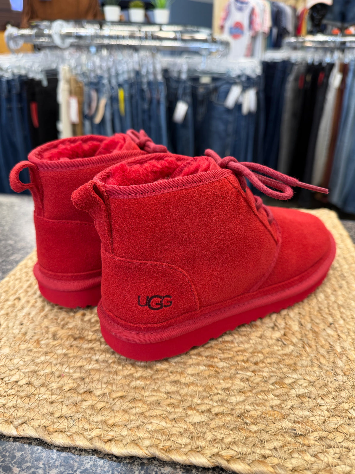 Pre-owned UGG Red Size 5 Designer Boot