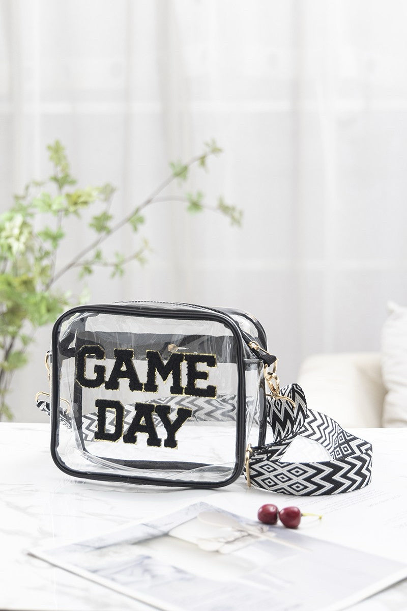 New Zenana Black clear M Crossbody Purse