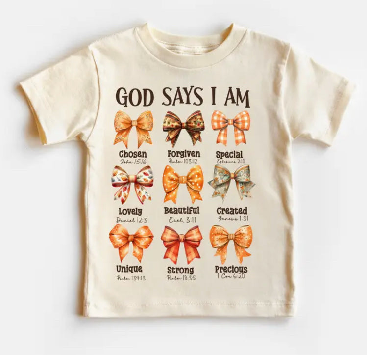 New Madi Moosh Cream Orange Trim Size 12mo Short Sleeve Girls Tee