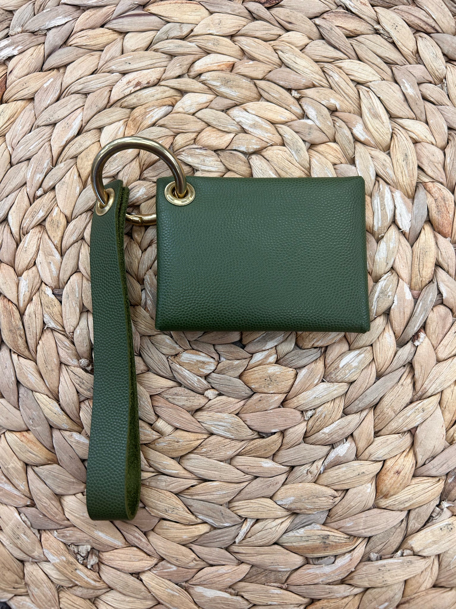 Pre-owned AVRYN CO Dark green WALLET SIZE X Small Wallet