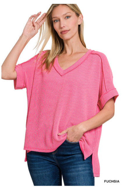 New Zenana Fuschia Size M/L Blouse