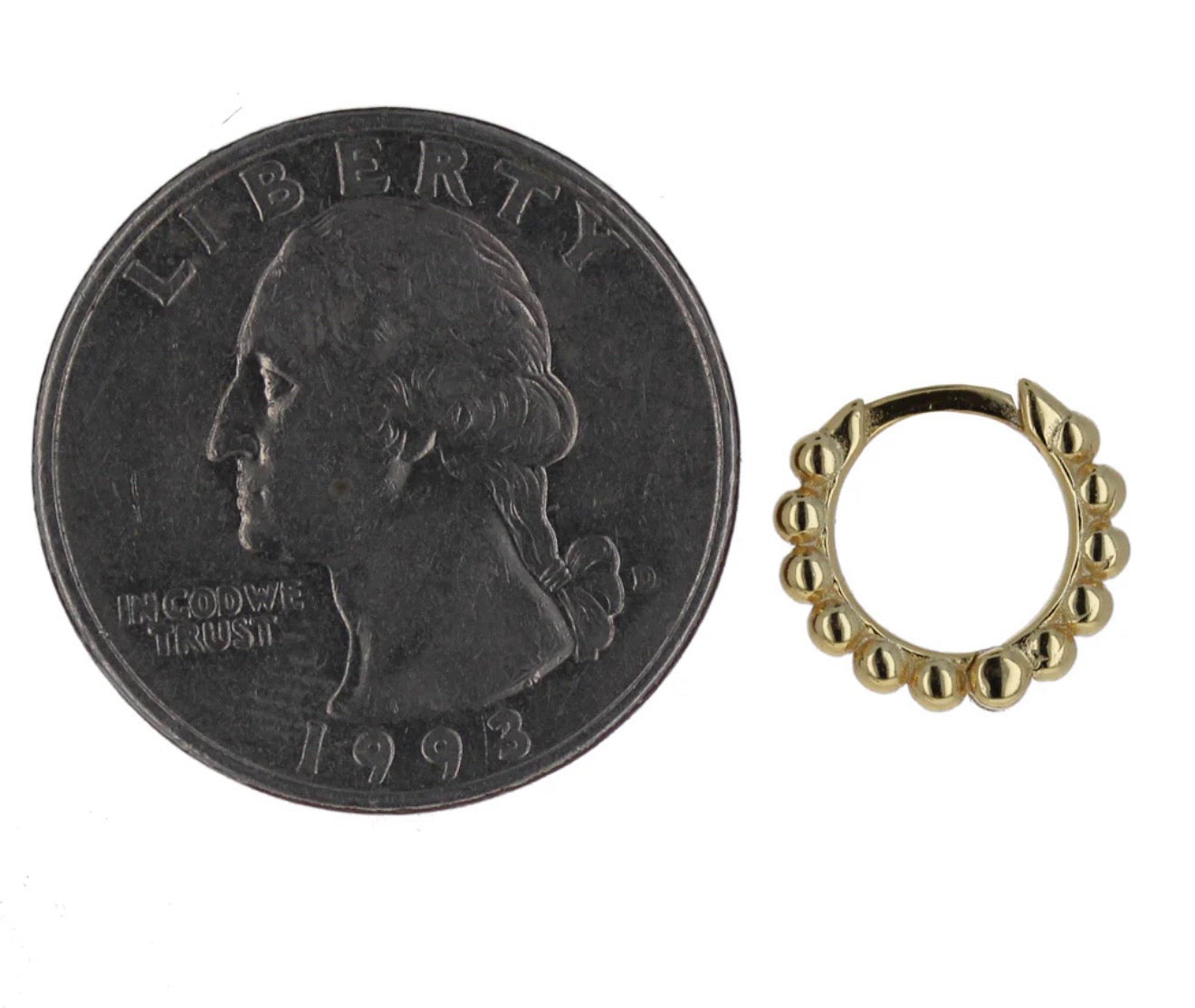 New Sterling Silver 14k gold Earring