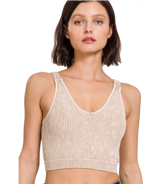 New Zenana Tan blend Size S/M Tank Top