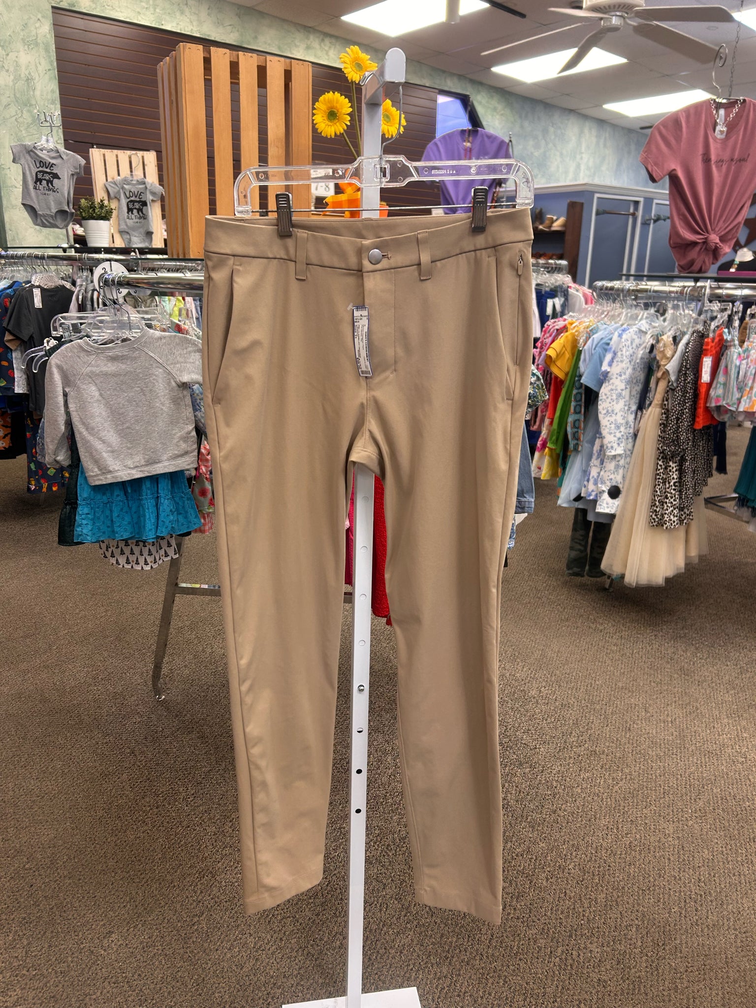 Pre-owned Lululemon Tan Mens Size 31 MENS Designer Pant