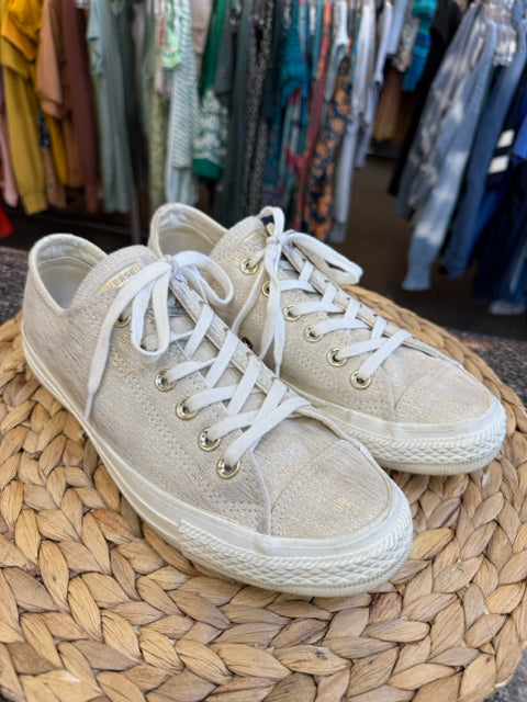 Pre-owned CONVERSE Gold blend Tan Size 8 Sneaker