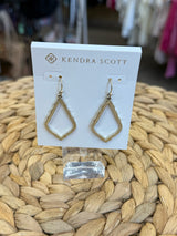 Pre-owned KENDRA SCOTT Gold Designer Earring