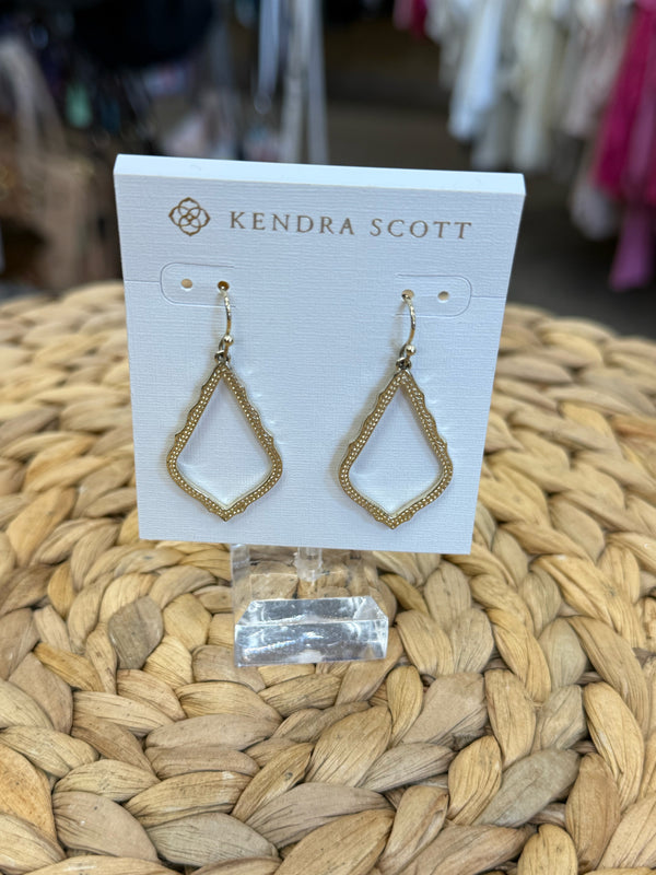 Pre-owned KENDRA SCOTT Gold Designer Earring