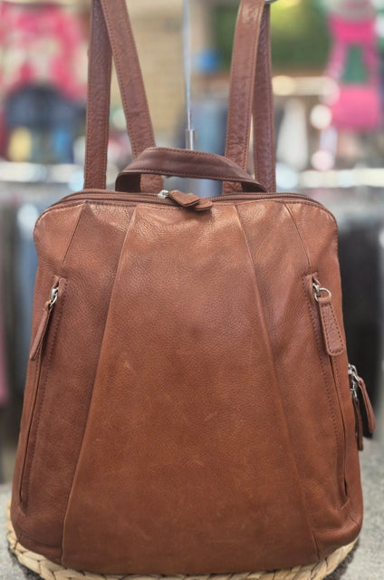Pre-owned LEVENGER Brown Backpack Designer Purse