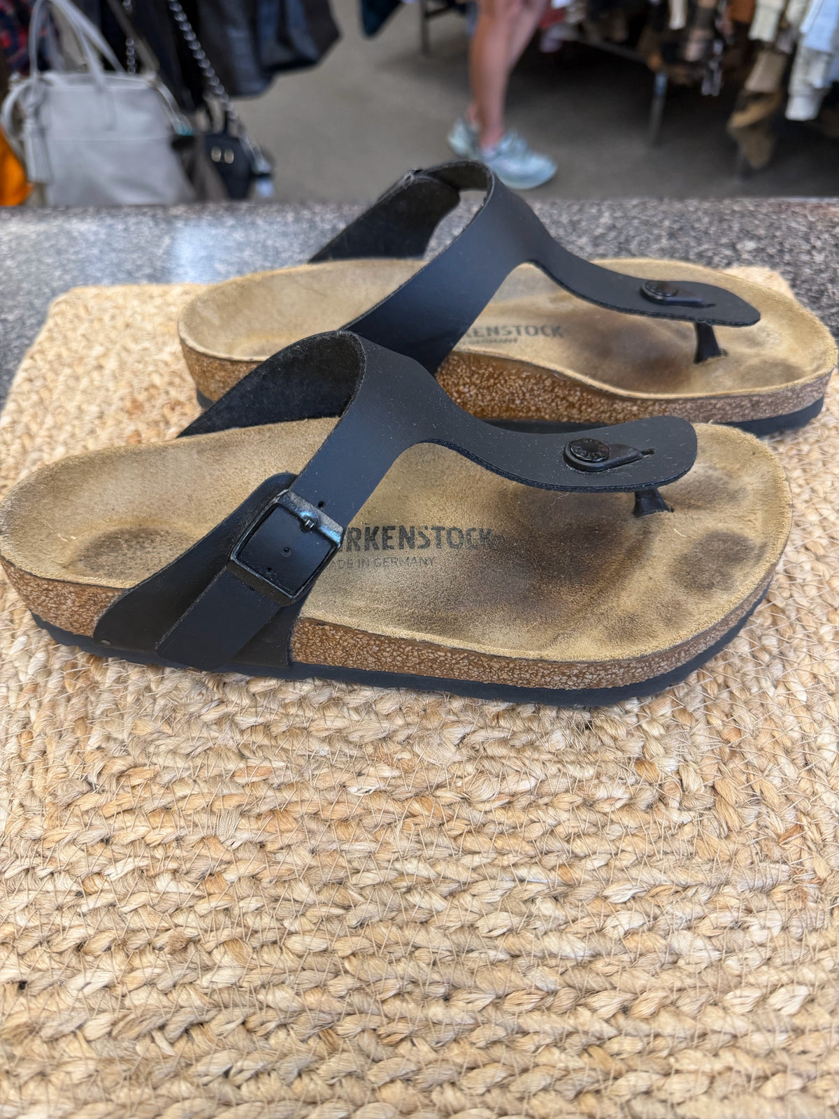 Pre-owned BIRKENSTOCK Black Size 8.5 Designer Sandal