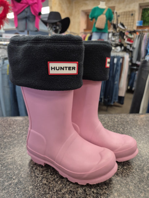 Pre-owned Hunter Light pink Shoe Size 13 Girls Boot