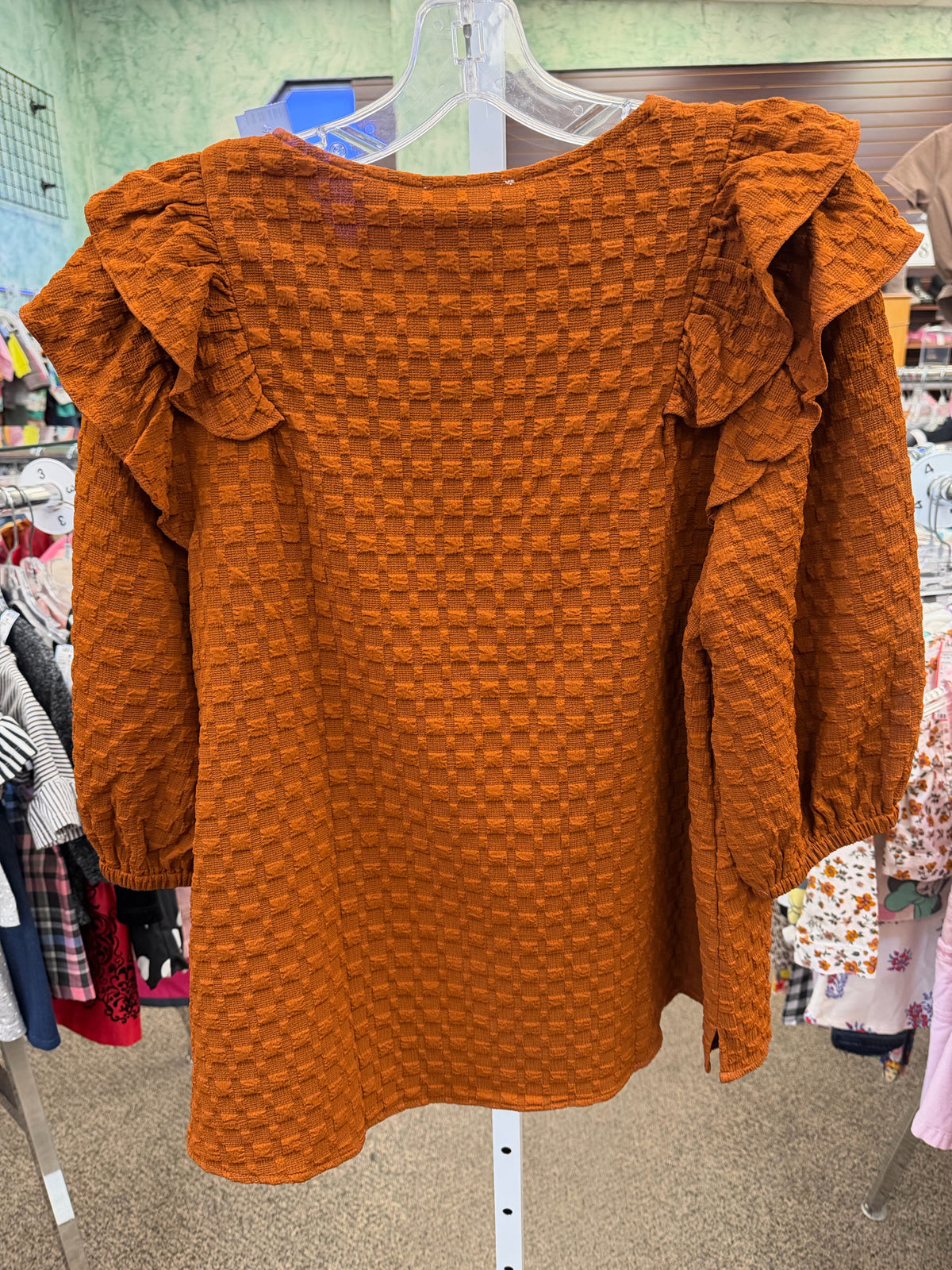 New with Tag UMGEE Brown Size: L Quarter Sleeve Blouse