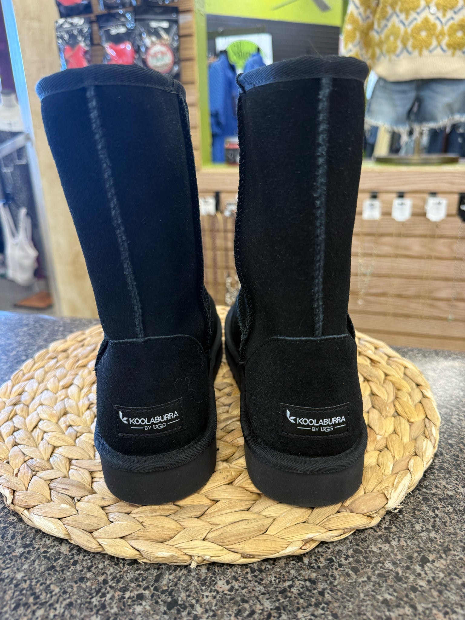 New with Tag UGG Black Size 9 Designer Boot