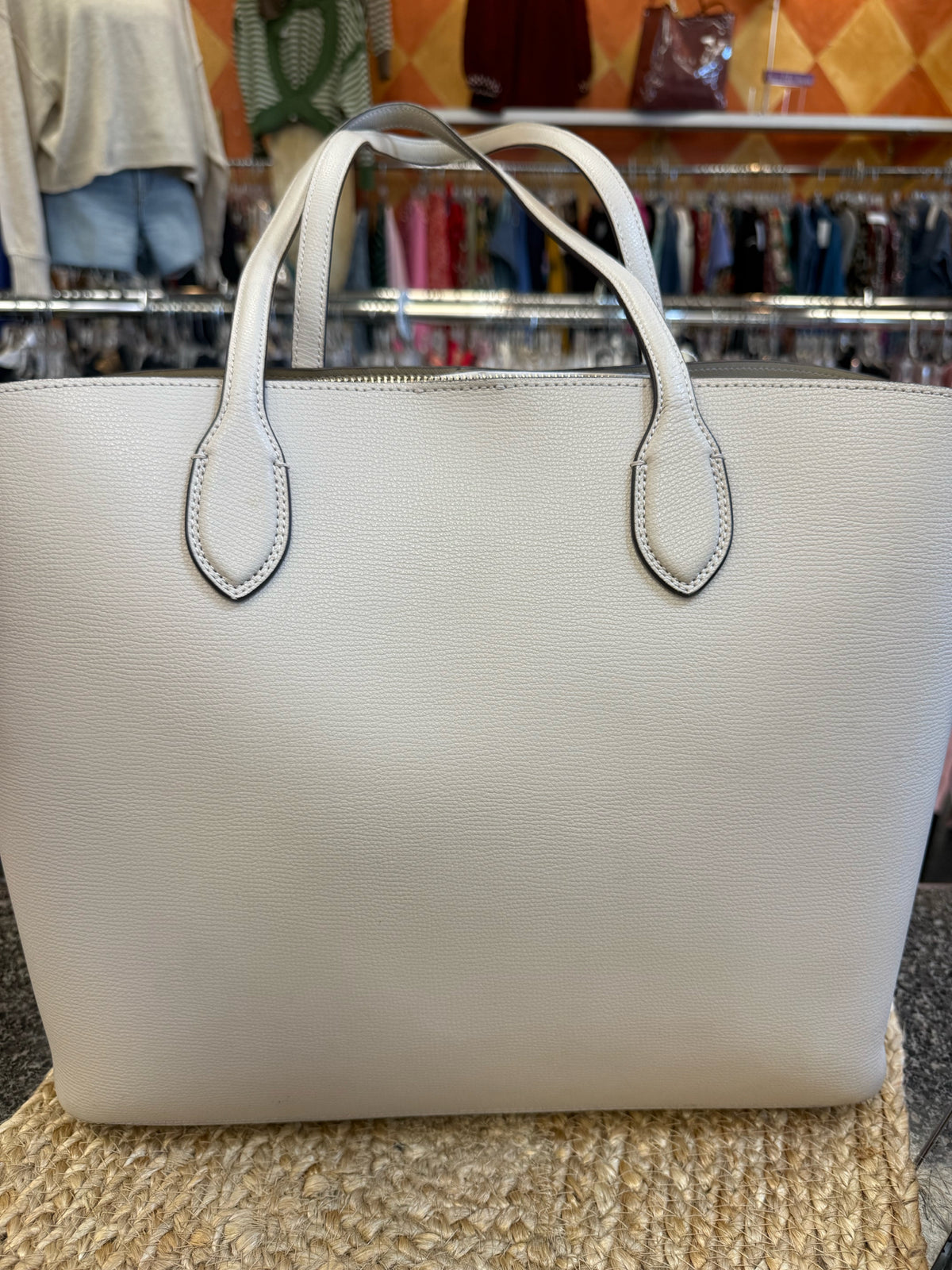 Pre-owned KATE SPADE Gray Shoulder Designer Purse