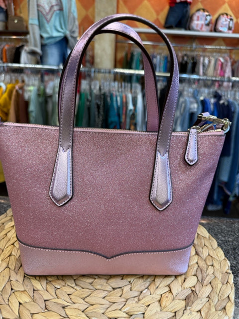 Pre-owned KATE SPADE Pink Sparkle Crossbody Designer Purse