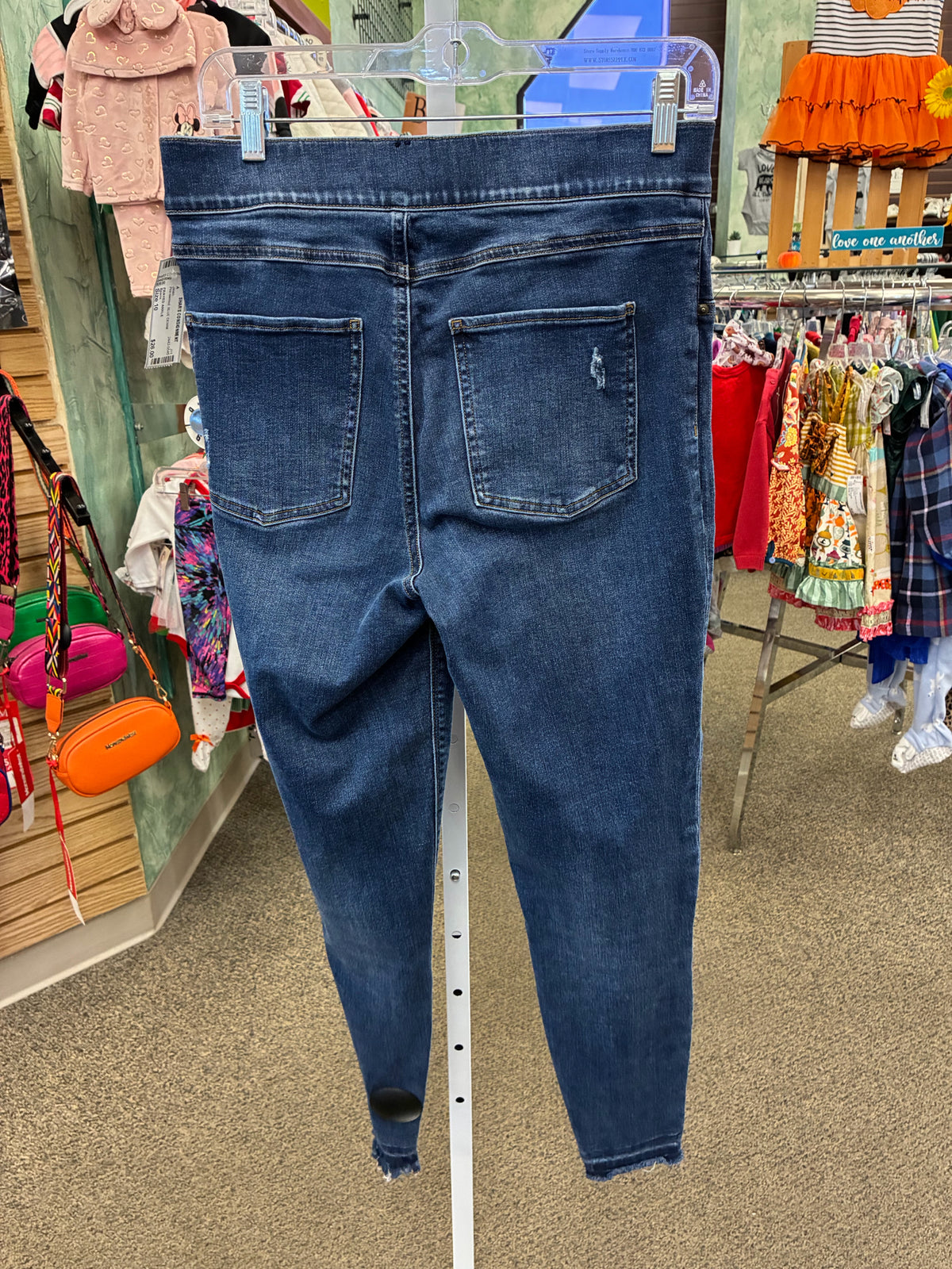 Pre-owned Spanx BLUE DENIM Size: 10 Jean