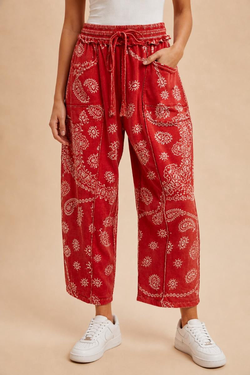 New ANNIEWEAR Red print Size Small Pants