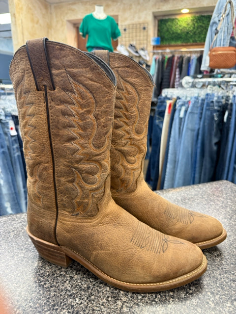 New  Without Tag ABILENE Brown Orange Print SHOE SIZE 11 Mens Designer Boot