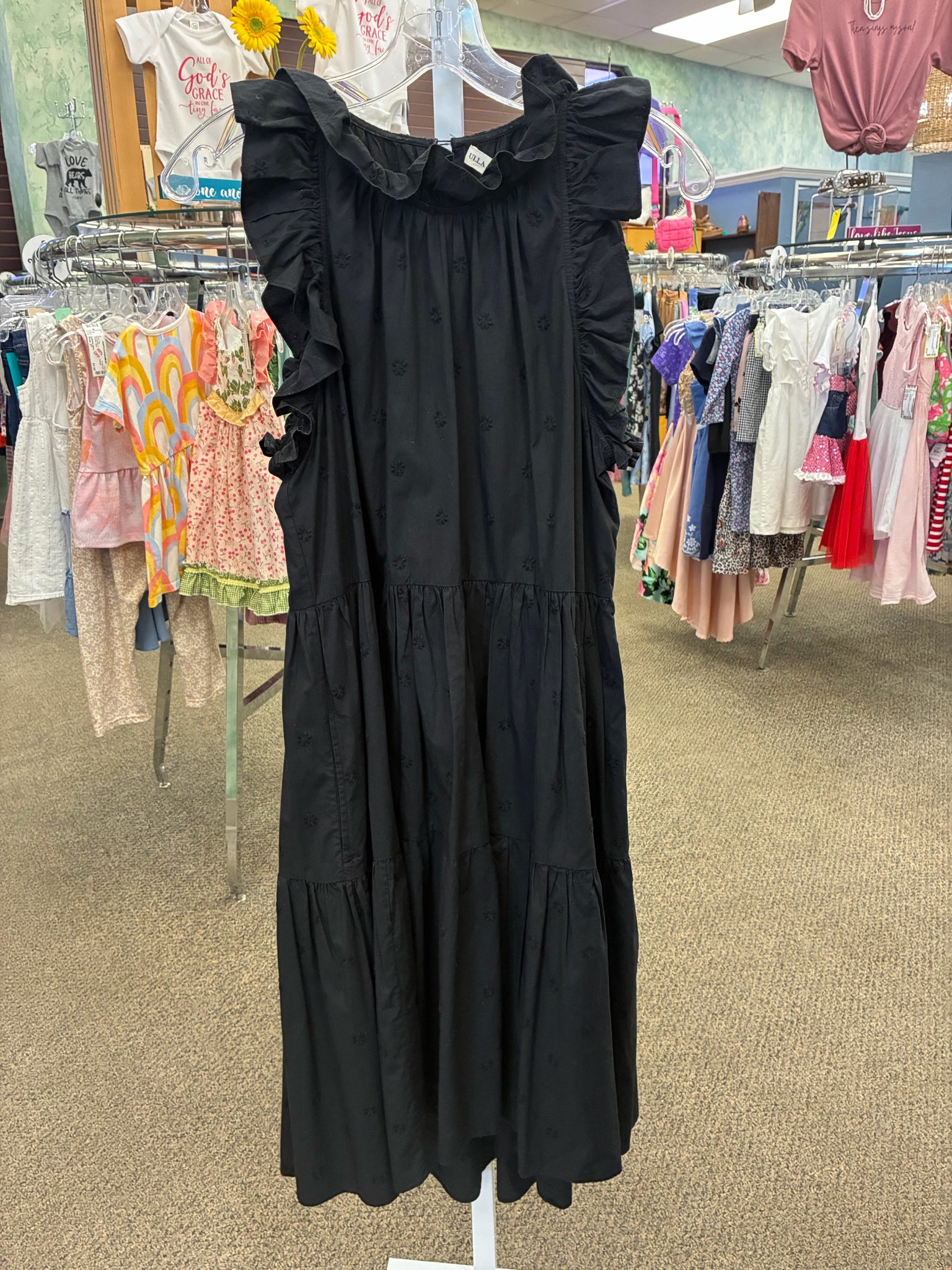 Pre-owned ULLA JOHNSON Black Size 8 Sleeveless Designer Dress