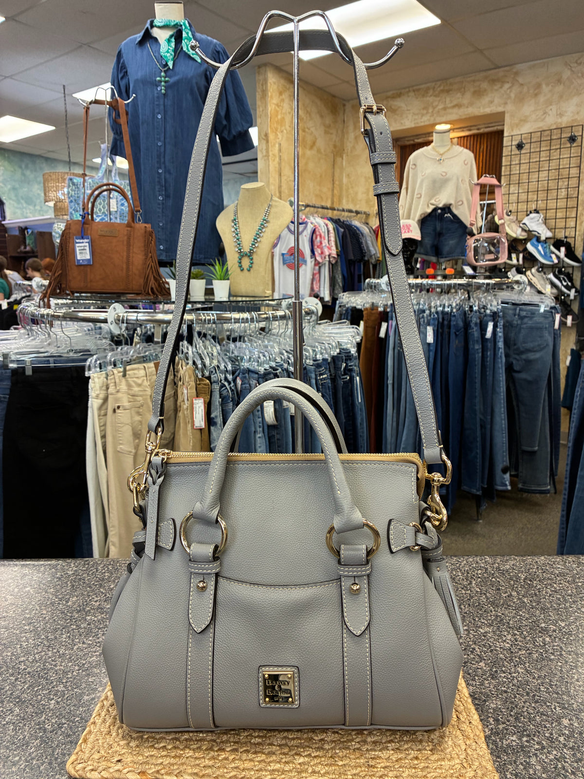 Pre-owned DOONEY&BOURKE Dusty blue Crossbody Designer Purse