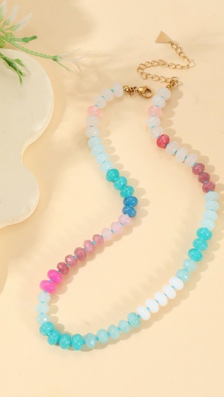 New Zenana Turquoise Wine Necklace