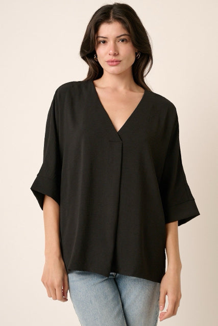 New MITTOSHOP Black Size S Quarter Sleeve Blouse