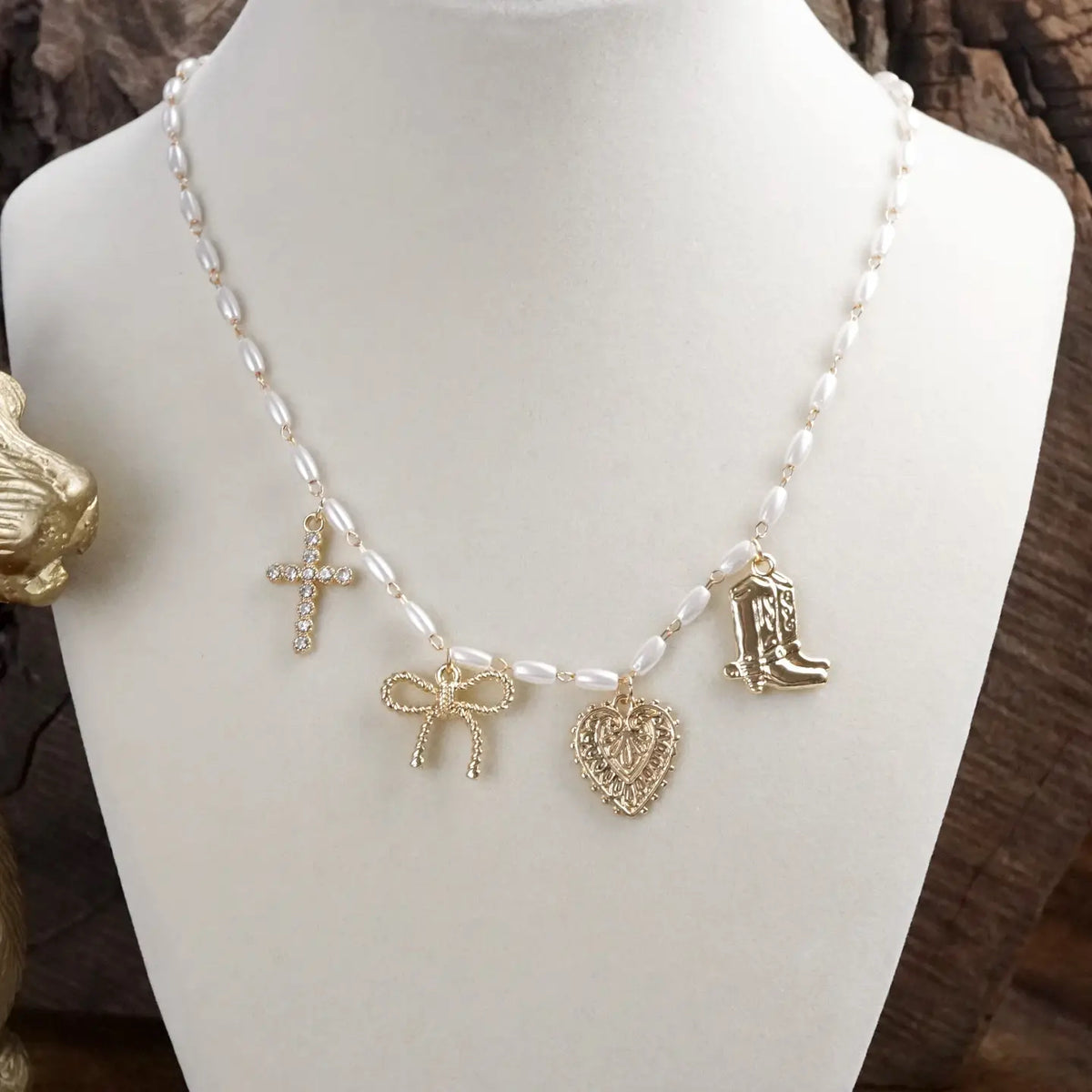 New PENNY PEARL Gold Necklace