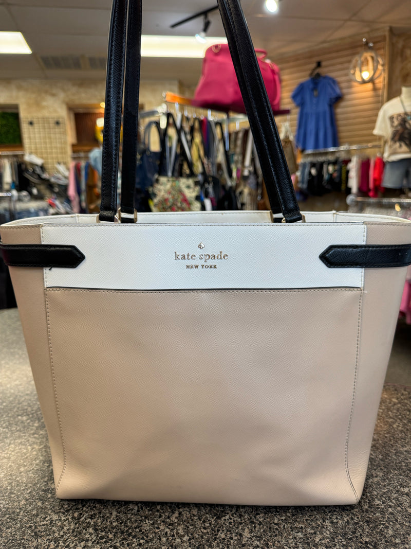 Pre-owned KATE SPADE Cream White Shoulder Designer Purse