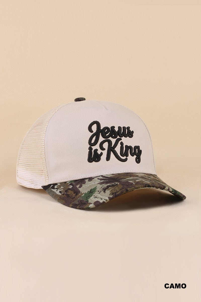 New Zenana Camouflage Cream Cap