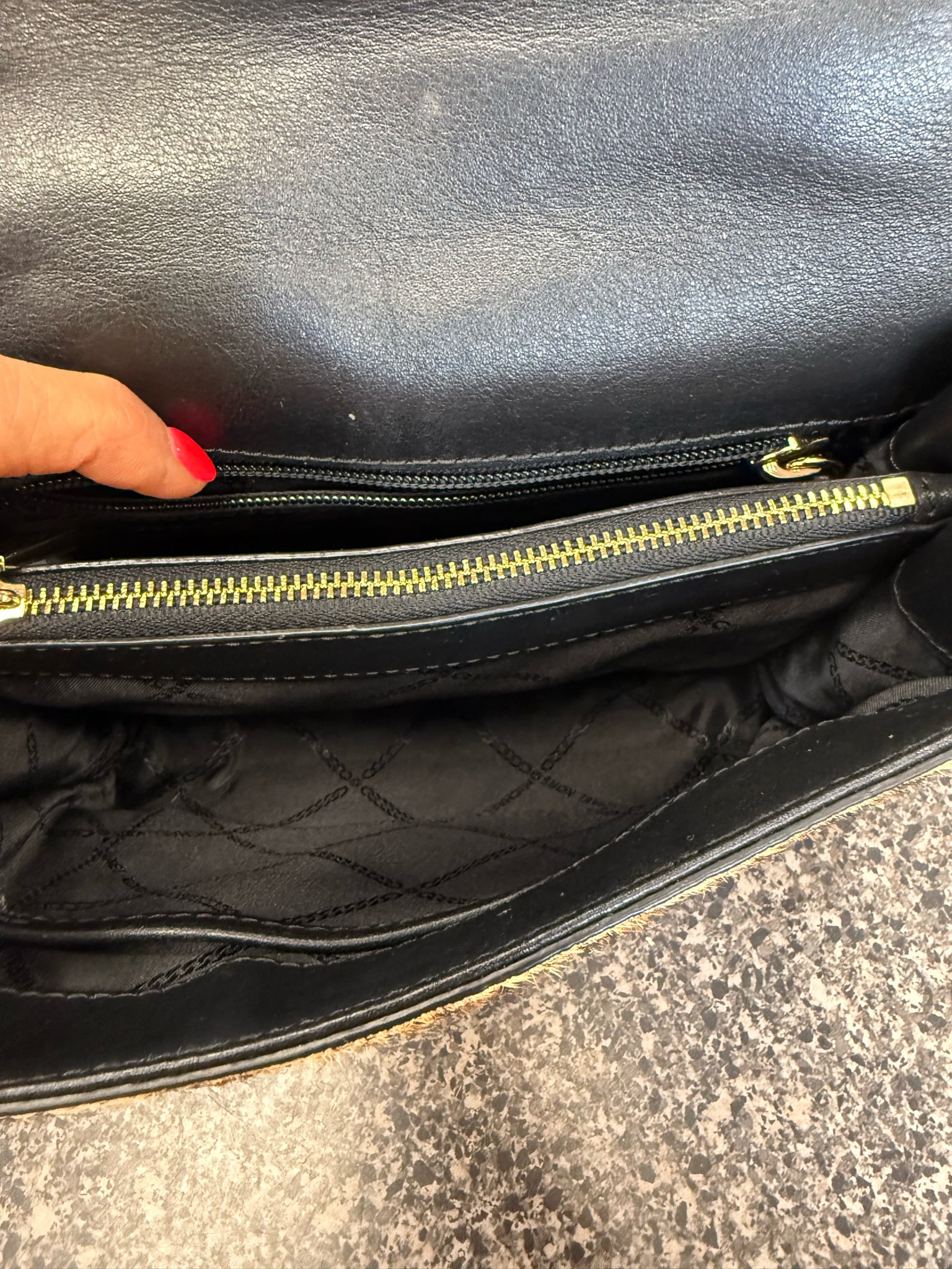 Pre-owned MICHAEL KORS Brown animal Black Crossbody Designer Purse