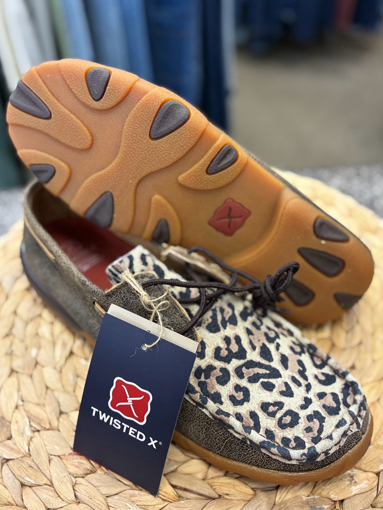 New with Tag TWISTED X Brown Leopard Size 8.5 Designer Shoe