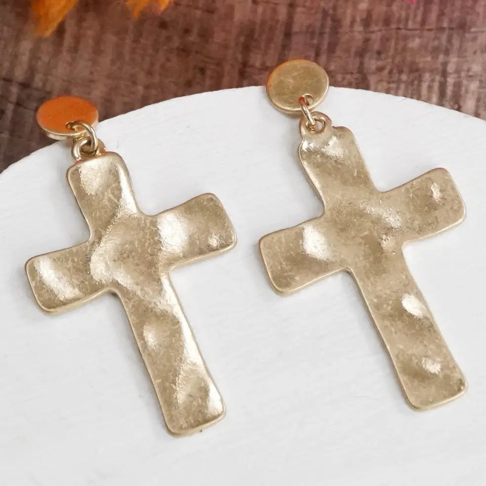 New PENNY BRUSHED GOLD Earring