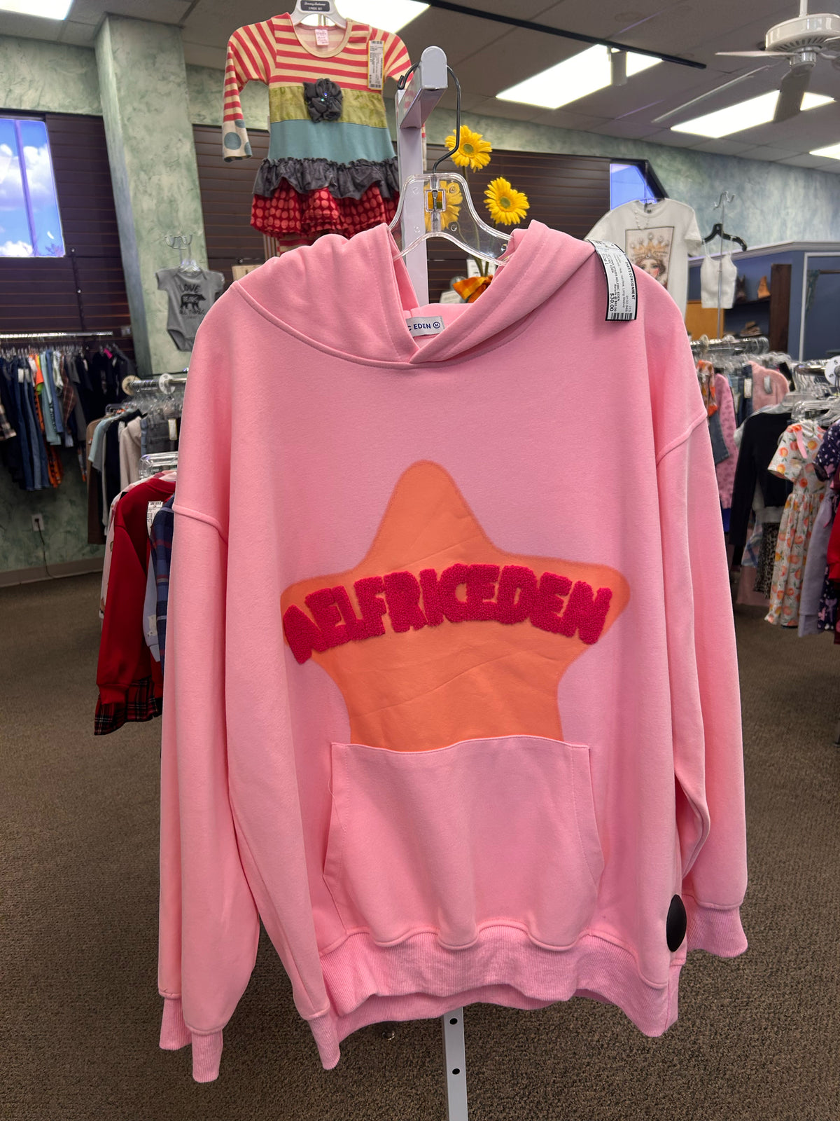 Pre-owned AELFRIC EDEN Pink Hot Pink Size L Long Sleeve Hoodie
