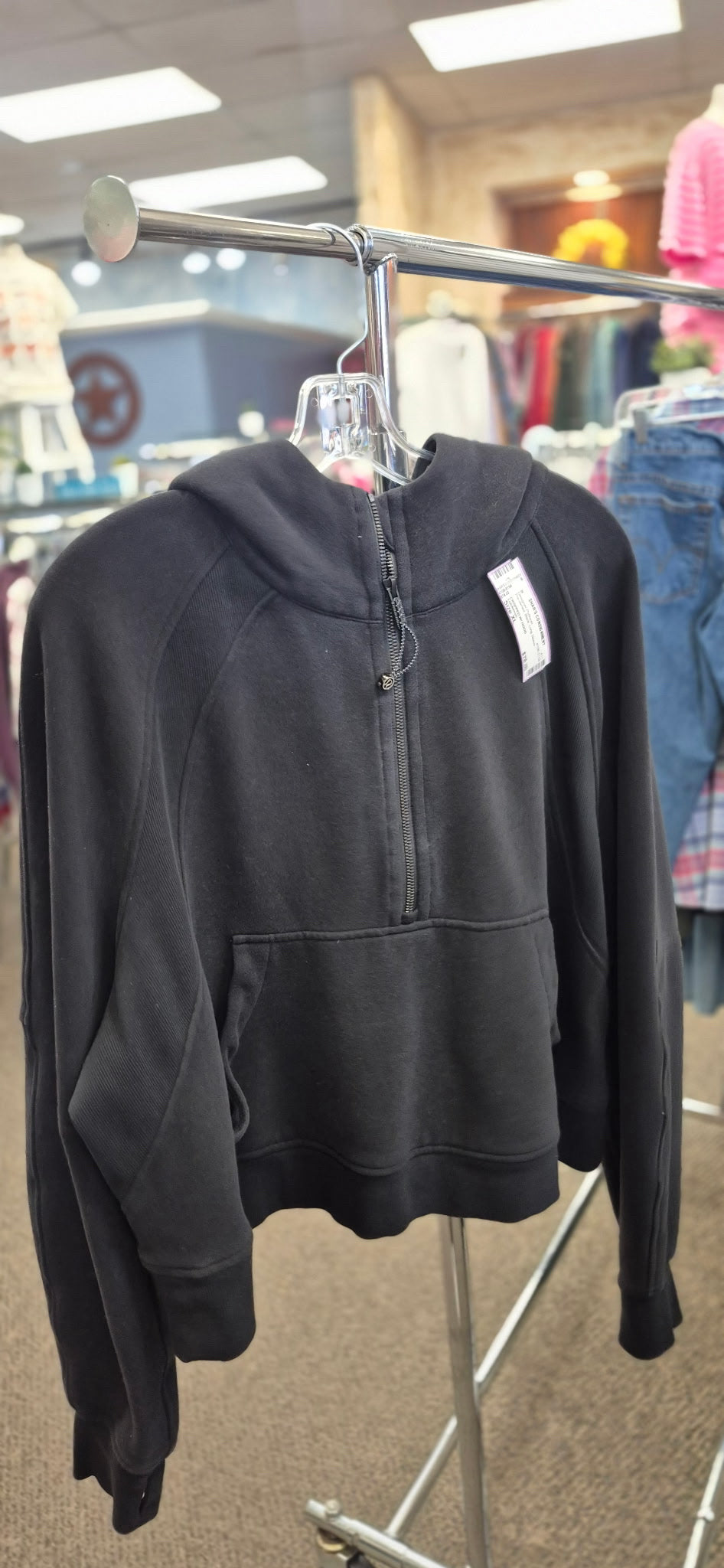 Pre-owned Lululemon Black Size: XL Long Sleeve Designer Pullover