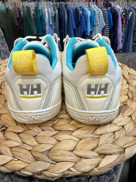 Pre-owned HELLY HANSEN White Teal trim Size 6 Designer Sneaker