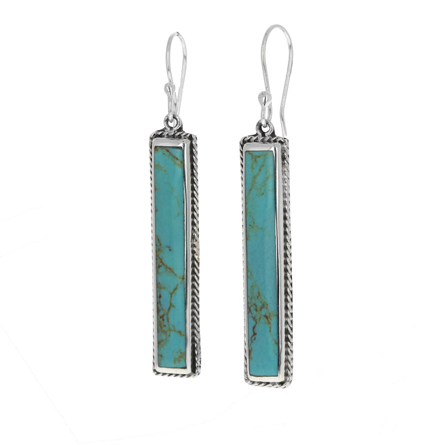 New STERLING SILVER Turquoise Earring