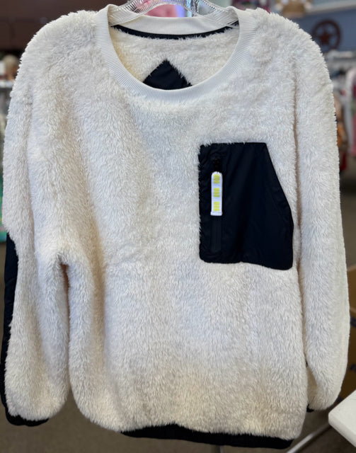 Pre-owned UGG Off white Black Trim Size: M Long Sleeve Designer Pullover