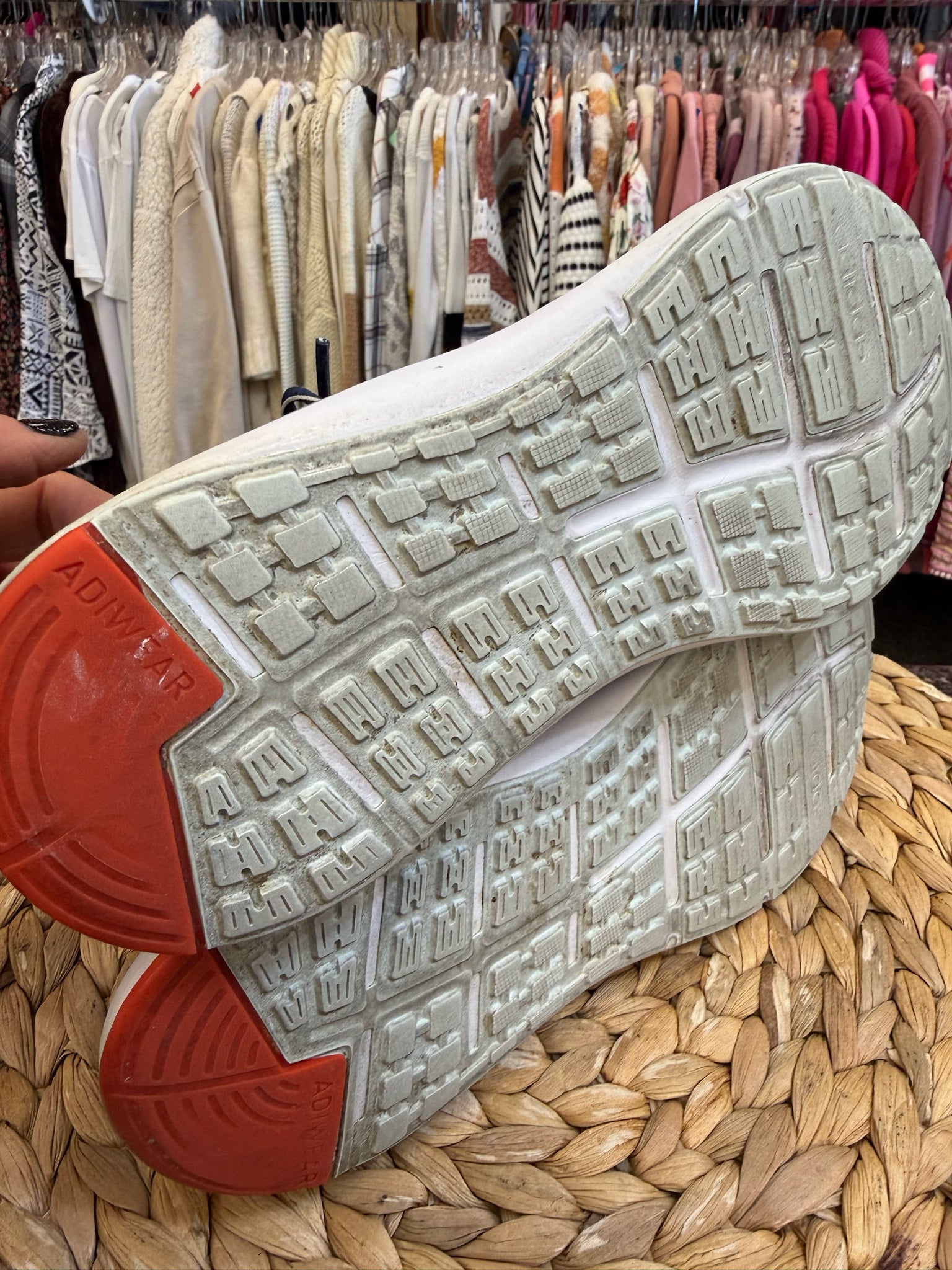 Pre-owned ADIDAS Navy Light Blue Trim Size 7 Sneaker