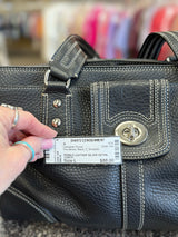 Pre-owned COACH Black Shoulder Designer Purse