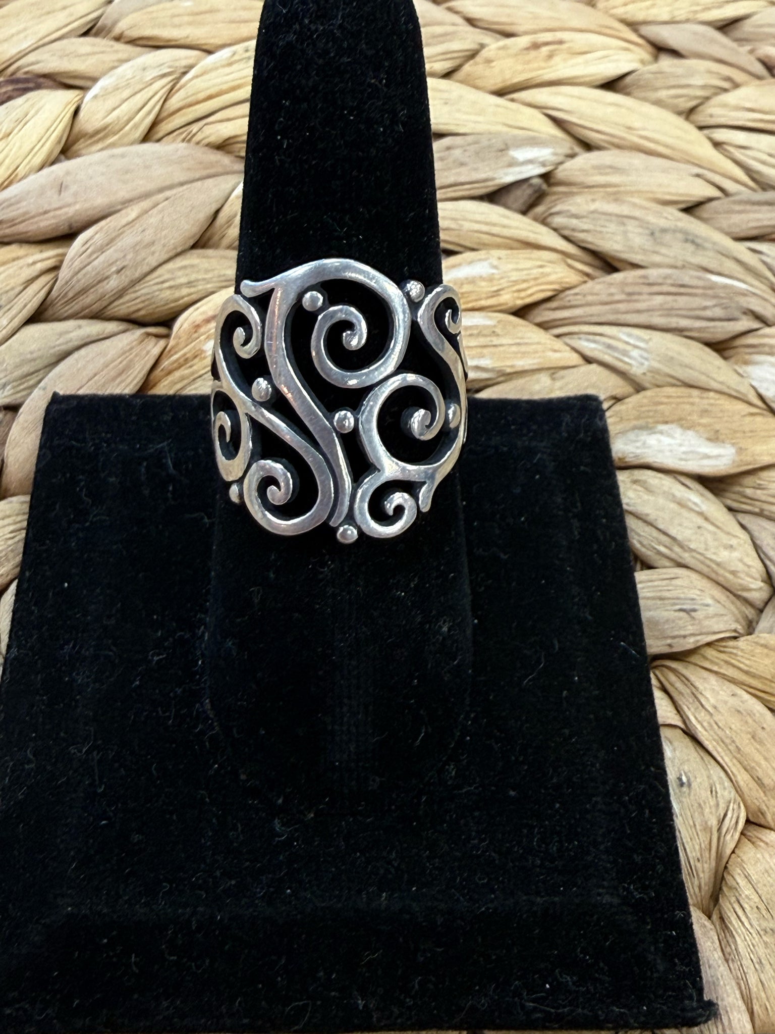 Pre-owned JAMES AVERY Silver Ring Size 9 Designer Ring